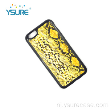 Aanpasbare trendy Snakeskin Shockproof -telefoonhoes